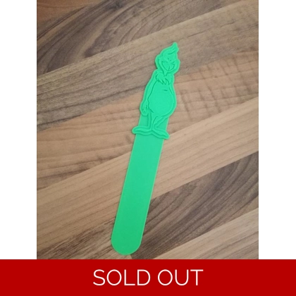 The Grinch Standing 3D Printed Design 2 Bookmark